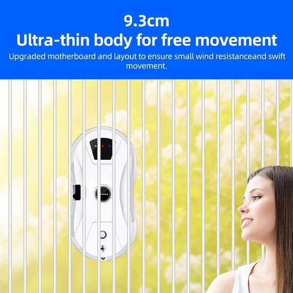 Liectroux YW610 robotablak porszívó, egyszeres vízpermettel, 2800 Pa szívás