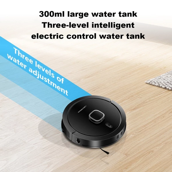 Liectroux G7 robotporszívó, 6500 Pa szívás, lézeres navigáció, 5200 mAh akkumulátor, üzemidő 180 perc - Fekete