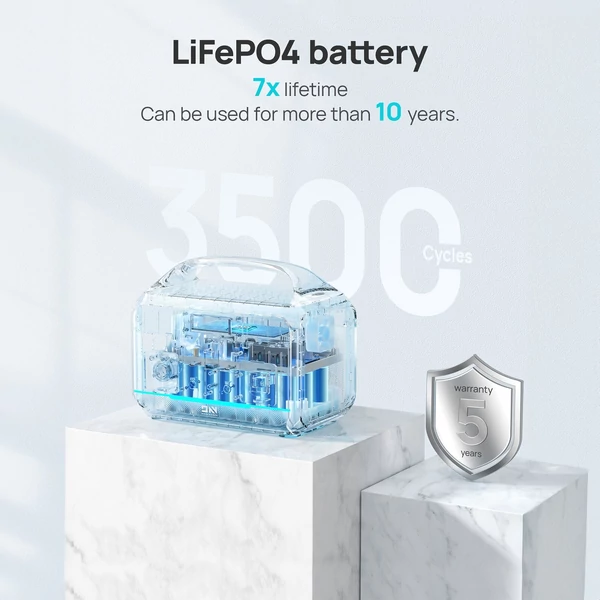 DaranEner NEO300 PRO hordozható erőmű, 600 W 299 Wh tartalék lítium akkumulátoros napelemes generátor