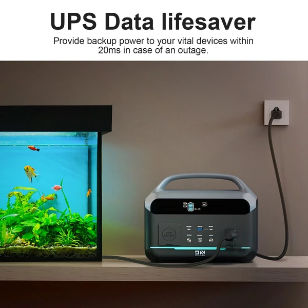 DaranEner NEO300 PRO hordozható erőmű, 600 W 299 Wh tartalék lítium akkumulátoros napelemes generátor