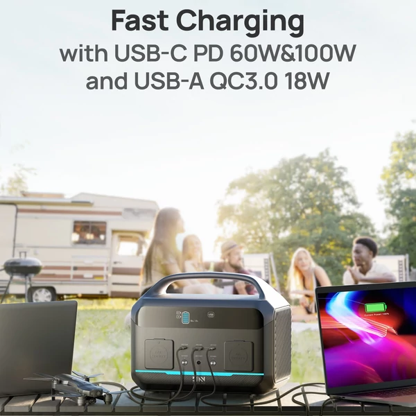 DaranEner NEO300 PRO hordozható erőmű, 600 W 299 Wh tartalék lítium akkumulátoros napelemes generátor