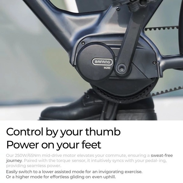 ENGWE P275 Pro City elektromos kerékpár 27,5 hüvelykes küllős gumik 250W Bafang kefe nélküli középhajtású motor - Narancs