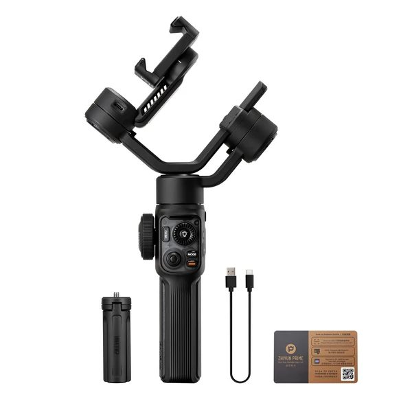 ZHIYUN SMOOTH 5S AI kézi 3 tengelyes karmantyú stabilizátor telefonhoz, vloghoz, gimbalhoz