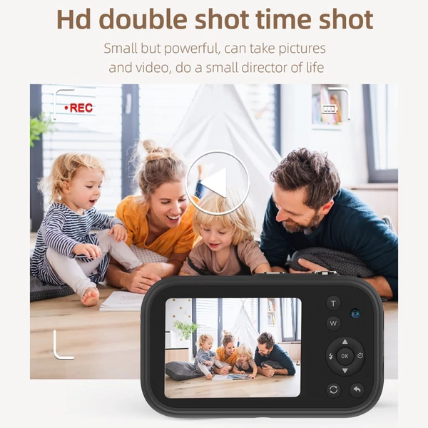 H17 hordozható 1080p digitális fényképezőgép. Digitális Videokamera - Fekete