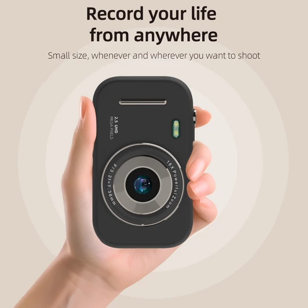 H17 hordozható 1080p digitális fényképezőgép. Digitális Videokamera - Fekete
