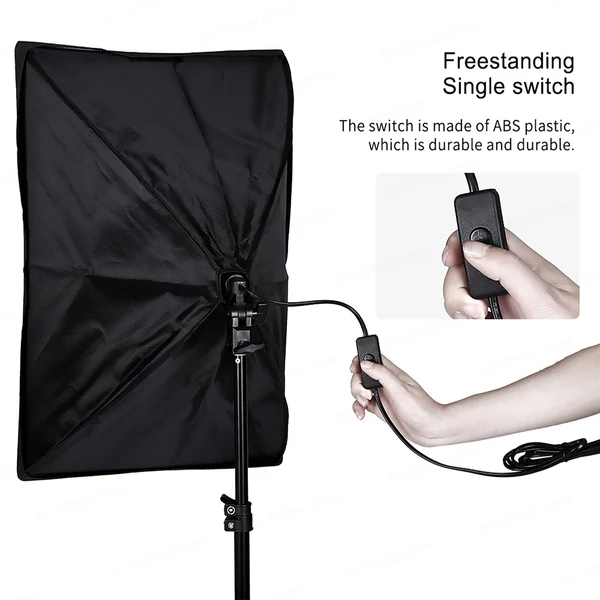 Andoer Stúdió fényképészeti lámpakészlet, Softbox világítási készlet