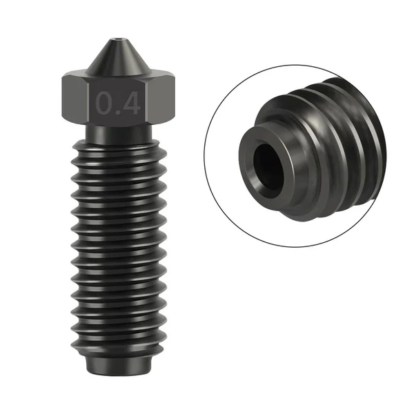 Kobra 3 Hotend 3D nyomtató-extruder nyomtatófej-készlet 24V 50W - 0,4 mm-es keményacél fúvókával, hűtőborda nélkül