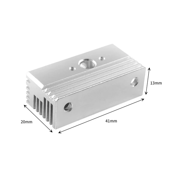 Könnyen telepíthető alumínium hűtőblokk, amely kompatibilis a Creality Sprite extruderrel és az Ender S1/S1 PRO Vermoon V1/V1 PRO 3D nyomtatókkal