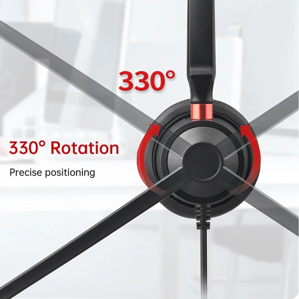 H630-USB USB vezetékes számítógépes fejhallgató mikrofonnal Zajcsökkentő univerzális iroda, Call Center fejhallgató, egyoldalas
