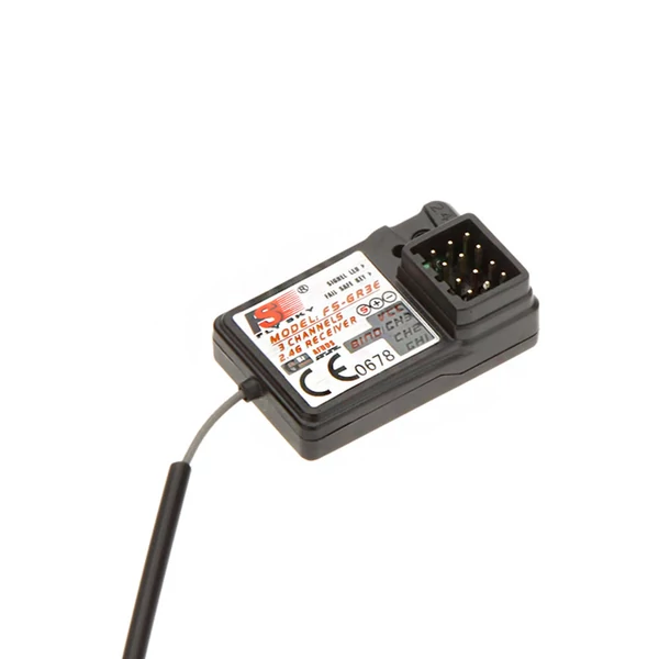 Flysky FS-GR3E AFHDS 2.4G 3CH vevő FS-GT2, FS-GT2B, FS-GT3B, FS-GT3C, FS-IT4S RC autós csónakhoz - 2db