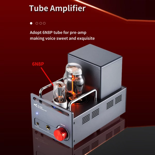 xDuoo TA-26S nagy teljesítményű csöves erősítő, 6N8P csöves előerősítő 6N5P csöves puffercsöves fejhallgató-erősítő