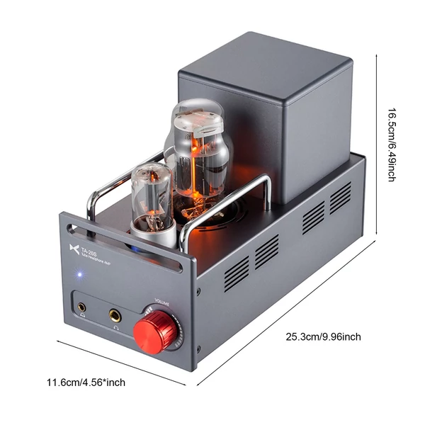 xDuoo TA-26S nagy teljesítményű csöves erősítő, 6N8P csöves előerősítő 6N5P csöves puffercsöves fejhallgató-erősítő