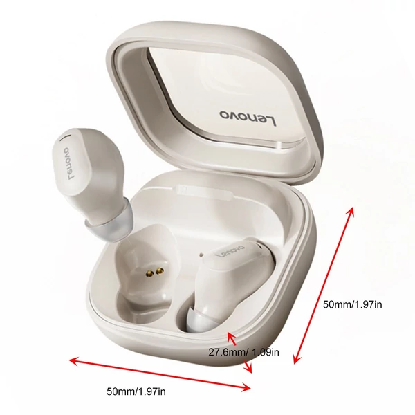 Lenovo EA200 In-Ear vezeték nélküli fülhallgató, intelligens zajszűrő BT fejhallgató - Fehér