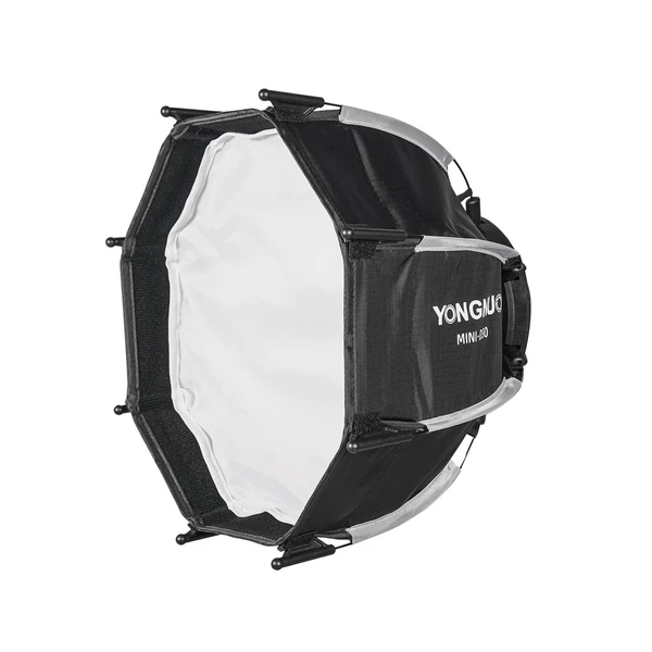 YONGNUO mini-D30 30 cm-es mini nyolcszögletű Softbox eltávolítható diffúzorszövet méhsejt rácsos tárolótáskával