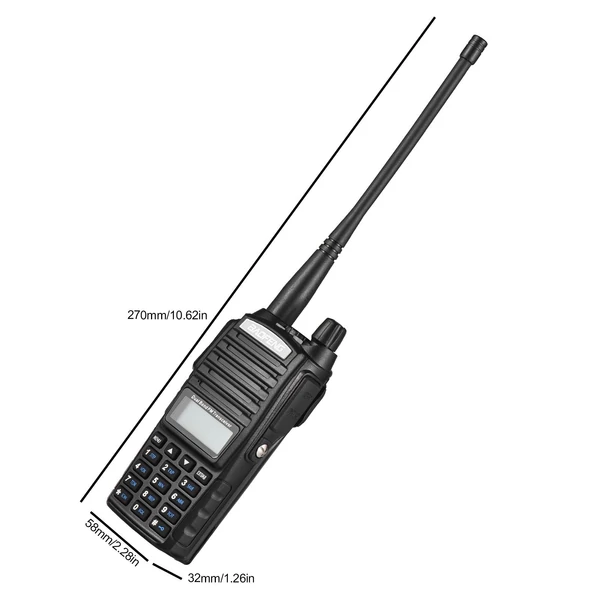 BAOFENG UV-82 kétirányú rádió, kettős PTT kulcsos átvitel, kétsávos kettős vétel