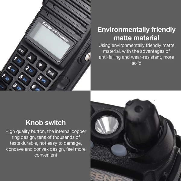 BAOFENG UV-82 kétirányú rádió, kettős PTT kulcsos átvitel, kétsávos kettős vétel