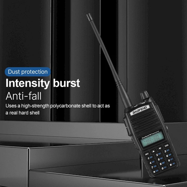 BAOFENG UV-82 kétirányú rádió, kettős PTT kulcsos átvitel, kétsávos kettős vétel
