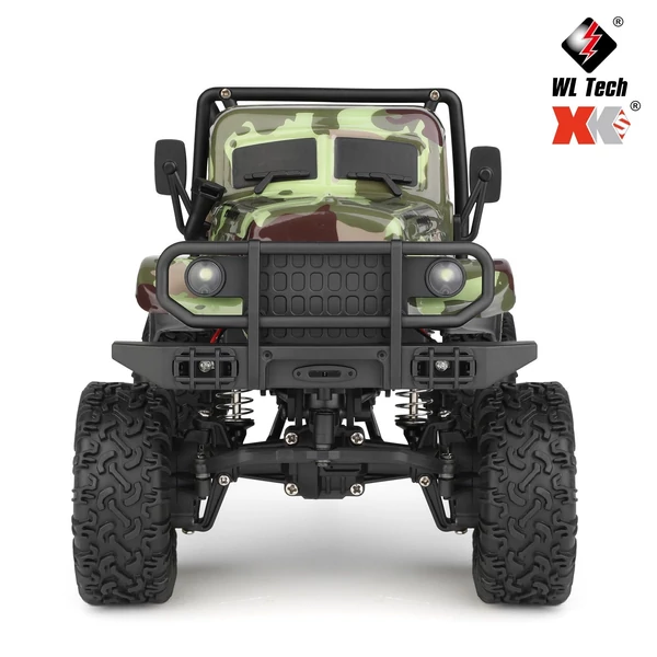 WLtoys 184021 távirányítós autó, 1/18 2,4 GHz, 4WD katonai teherautó