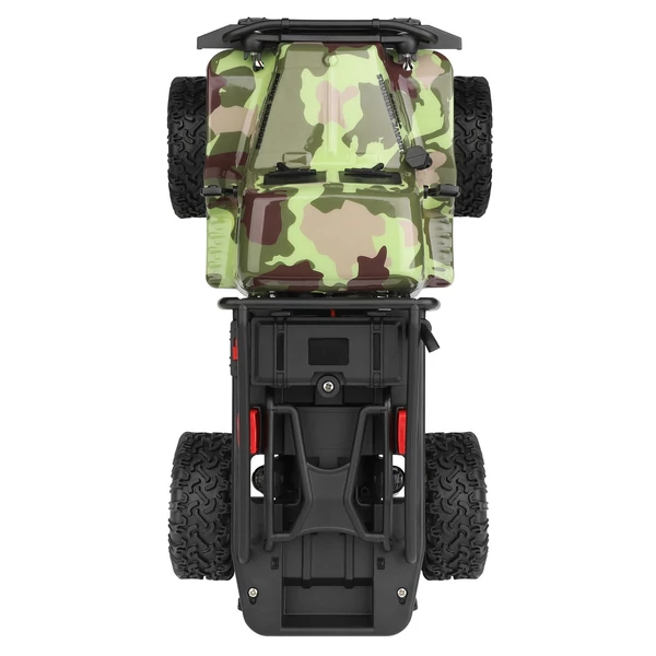 WLtoys 184021 távirányítós autó, 1/18 2,4 GHz, 4WD katonai teherautó