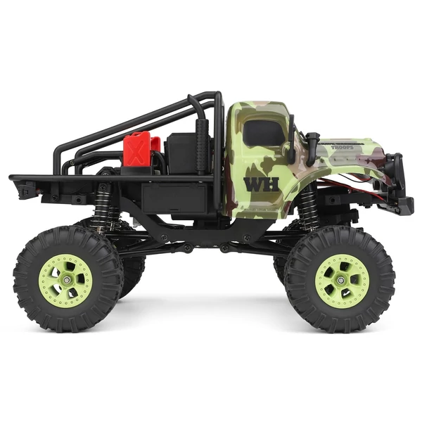 WLtoys 184021 távirányítós autó, 1/18 2,4 GHz, 4WD katonai teherautó