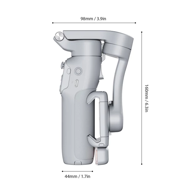 hohem iSteady X3 bővíthető 3 tengelyes okostelefonos karmantyú stabilizátor, összecsukható telefon vlog gimbal stabilizátor - Szürke