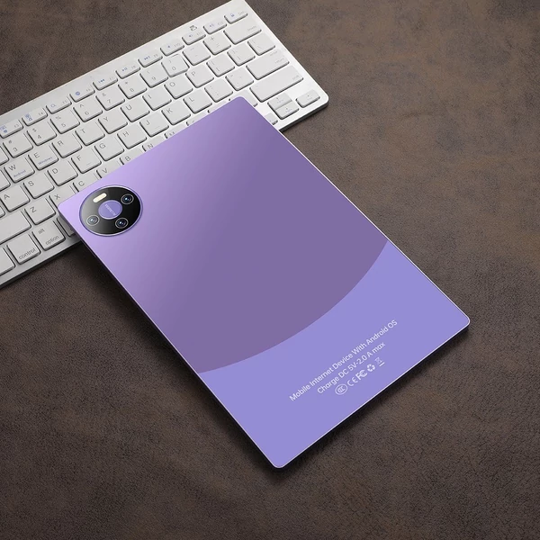E60 Pro Android 13 táblagép, 10,1 hüvelykes nagy tisztaságú képernyő, 8 GB+128 GB - Lila