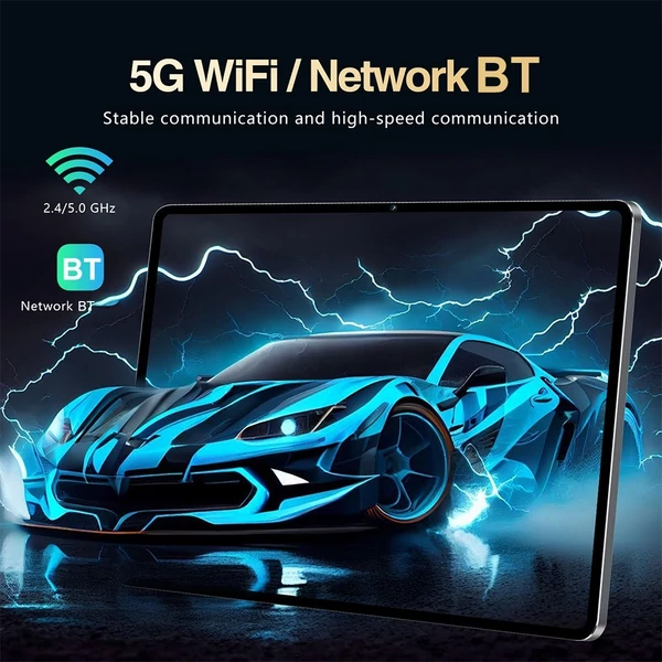 E60 Pro Android 13 táblagép, 10,1 hüvelykes nagy tisztaságú képernyő, 8 GB+128 GB - Lila