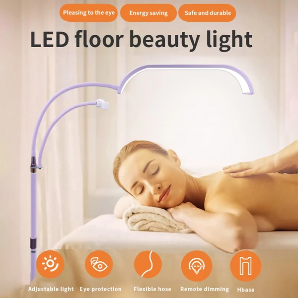 Andoer HD-G63X 36 W LED töltőlámpa, padló LED videolámpa, szépség állólámpa