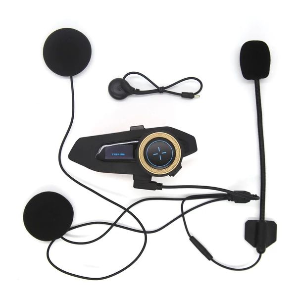 Hysnox H10 motoros sisak headset, 10 fős csoport - Fekete