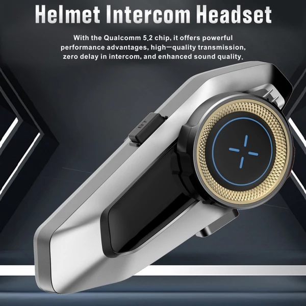 Hysnox H10 motoros sisak headset, 10 fős csoport - Ezüst