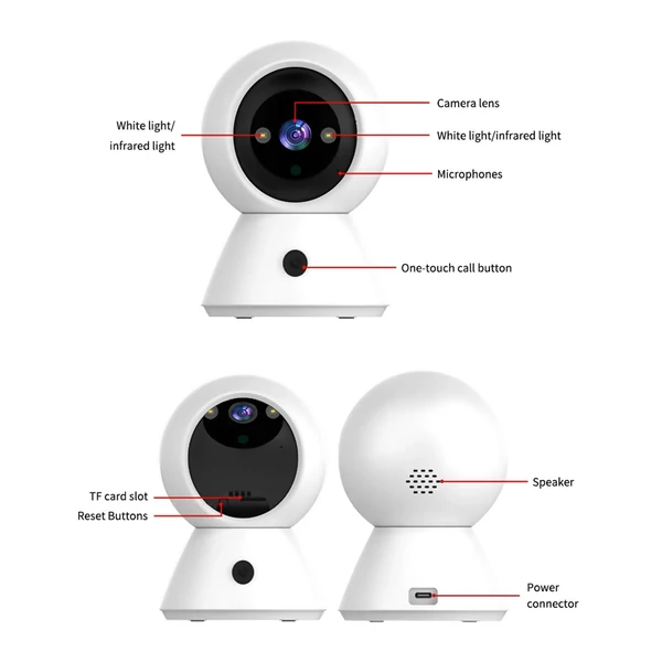 K11 1080P beltéri vezeték nélküli biztonsági kamera, 2.4G/5G intelligens WiFi