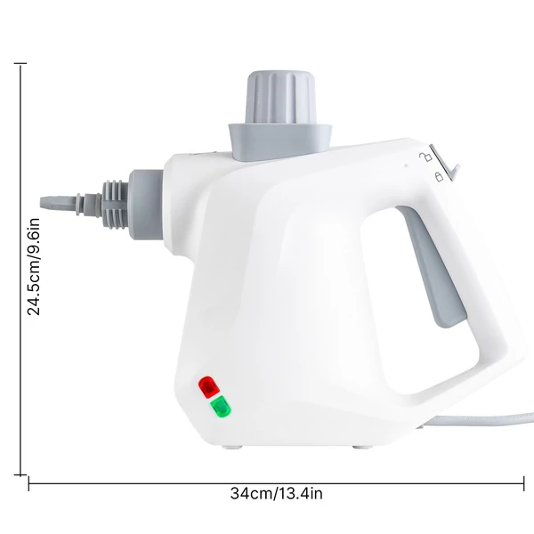 Nagynyomású kézi többfelületű természetes gőztisztító 9db tartozékokkal - Fehér