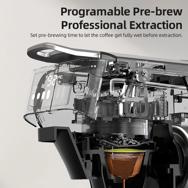 HiBREW H1B 6 az 1-ben hüvelyes kávéfőző, 600 ml-es víztartály - Fekete, stílus 1