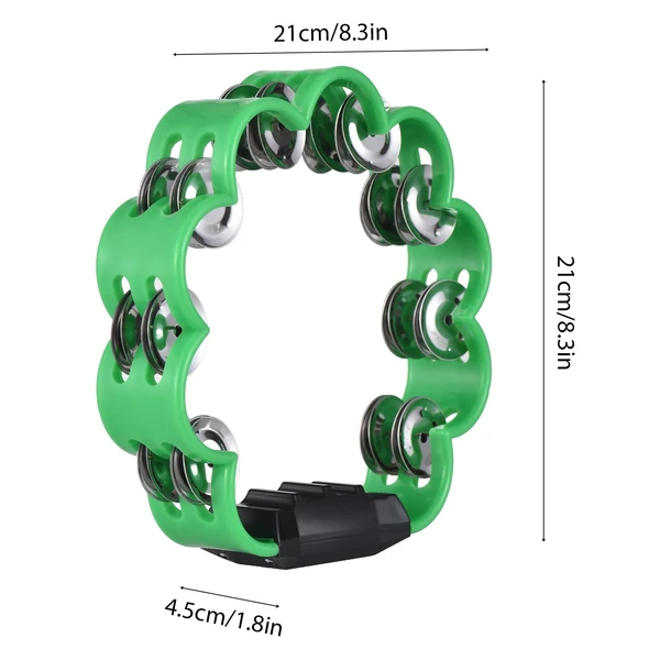 Double Jingles tambura – Kellemes csilingelő hang felnőtteknek - Zöld