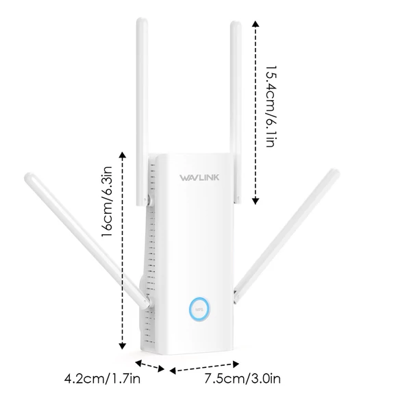 WAVLINK AX3000 WiFi bővítő 4 antennás jelerősítővel otthoni használatra