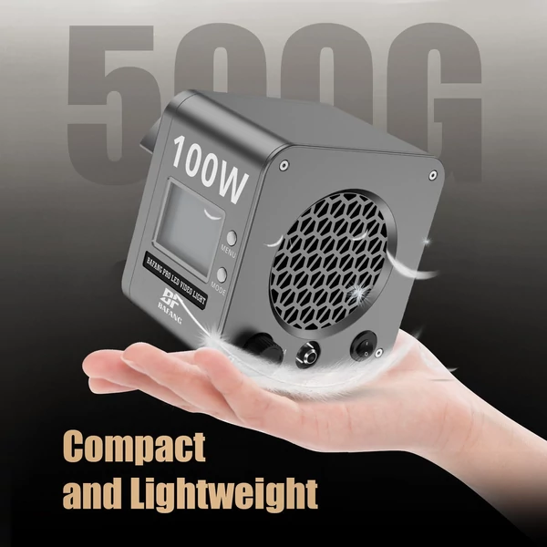 BAFANG BF-100W kompakt COB videolámpa, 100W LED kitöltőlámpa