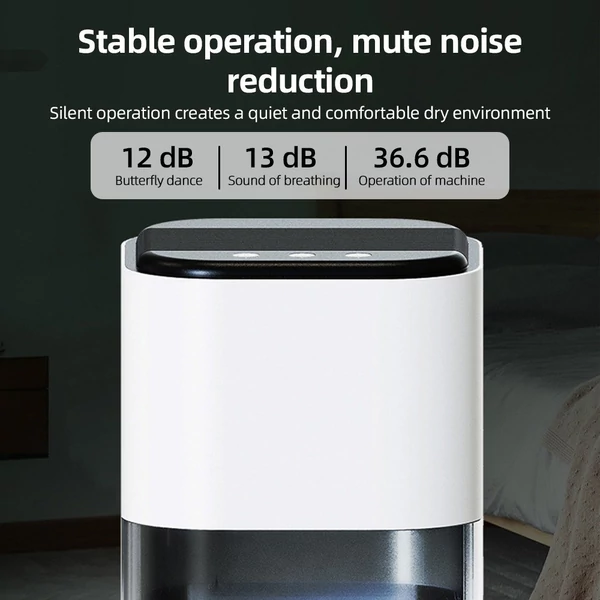 Párátlanító otthonra színes fénnyel 2000ml - Fehér