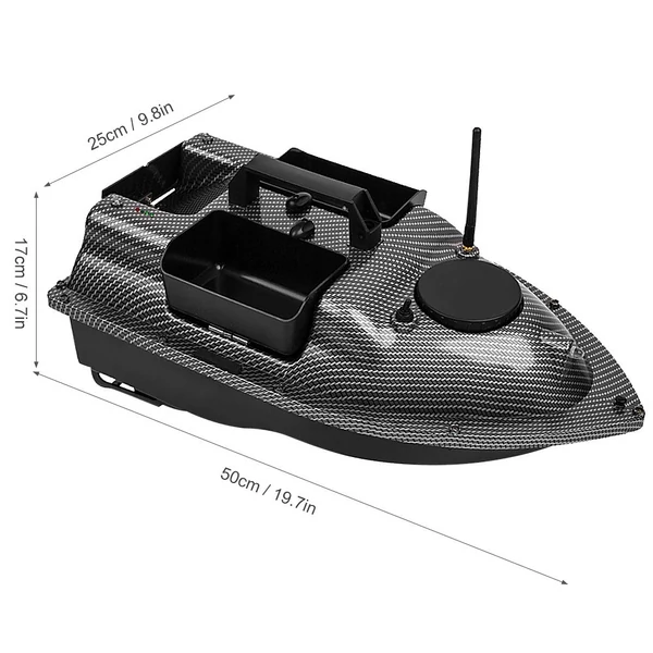 16 csalihelyes GPS etetőcsónak 3 csali tartállyal - 12000mAh akkumlátorral