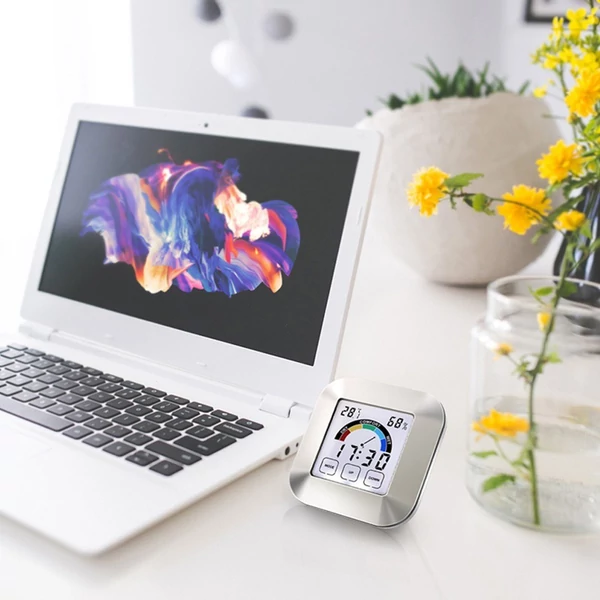 Vezeték nélküli beltéri LCD digitális hőmérséklet- és páratartalommérő