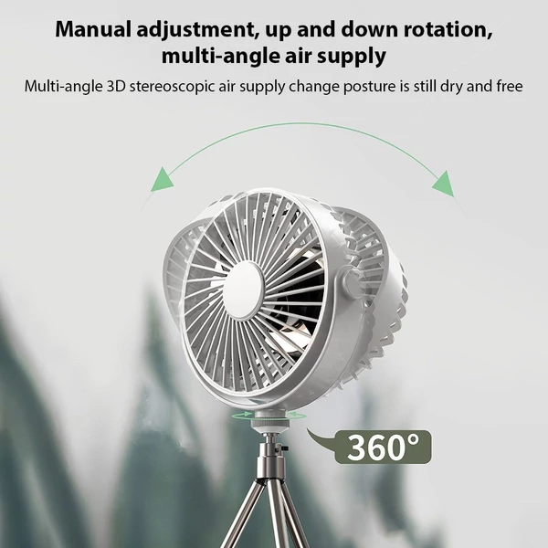 Többfunkciós állványos ventilátor, hordozható kemping világítási ventilátor