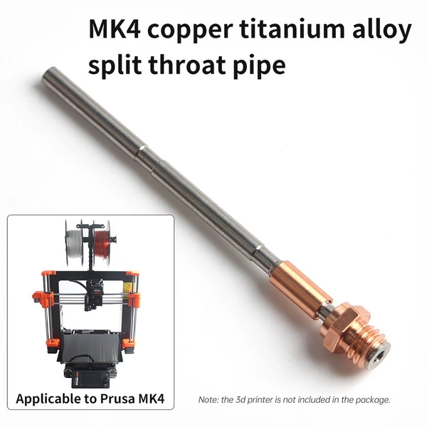 Frissítési réz titán ötvözet Throat Hotend készlet, amely kompatibilis a Prusa MK4 3D nyomtatóval