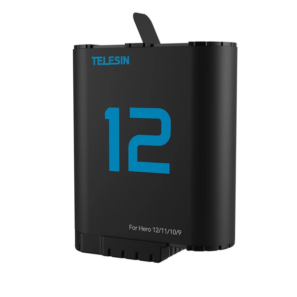 TELESIN sportkamera akkumulátor, 1720 mAh kapacitás, teljes dekódolt gyorstöltés