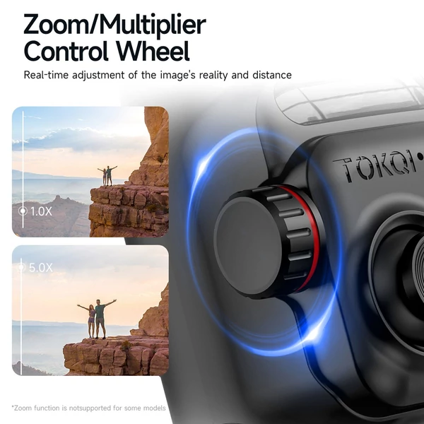 TOKQI M02 AI készlet kézi 3 tengelyes kardánstabilizátor - levehető távirányítós mini állvánnyal, mágneses LED-kitöltő fénnyel és Al-követő mozdulattal