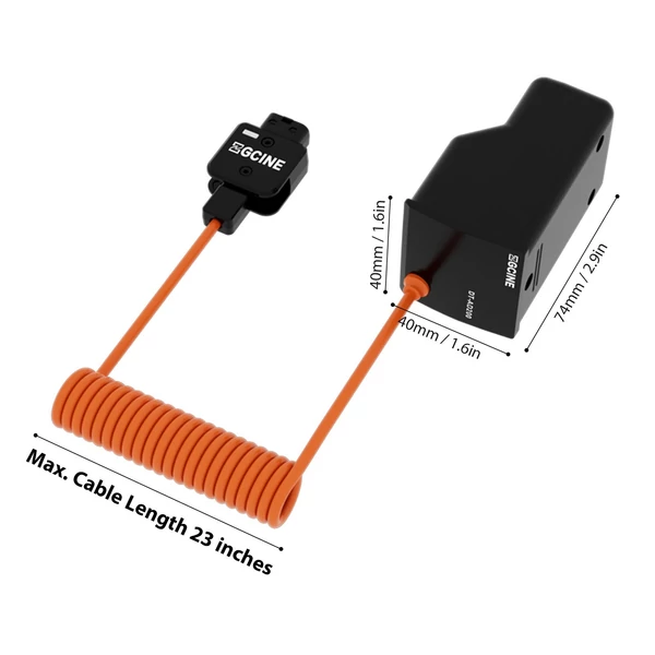 ZGCINE DT-AD200 dummy akkumulátor D-Tap csatlakozóval