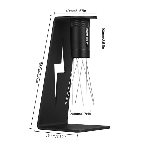 MHW-3BOMBER állítható WDT szerszám, Espresso 8 tűs 0,4 mm-es kávéelosztó