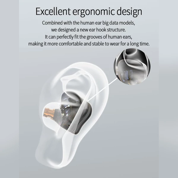 CCZ Melody In-Ear Monitor fülhallgató, zajszűrés, színpadi dinamikus fejhallgató - Fekete, C típus