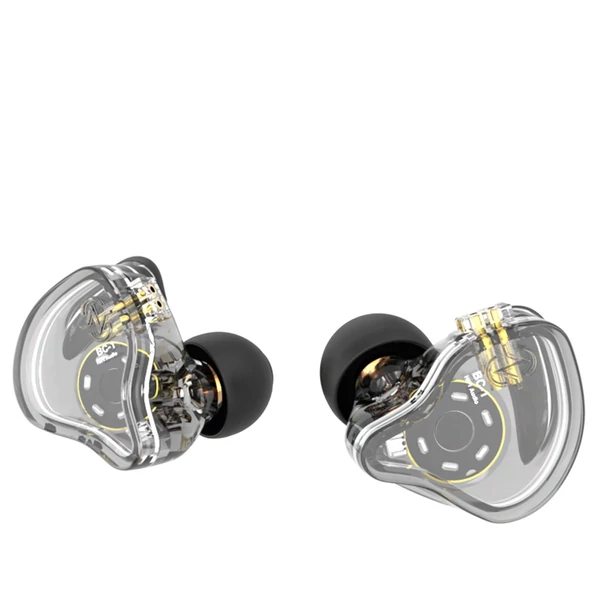 CCZ Melody In-Ear Monitor fülhallgató, zajszűrés, színpadi dinamikus fejhallgató - Átlátszó, D típus