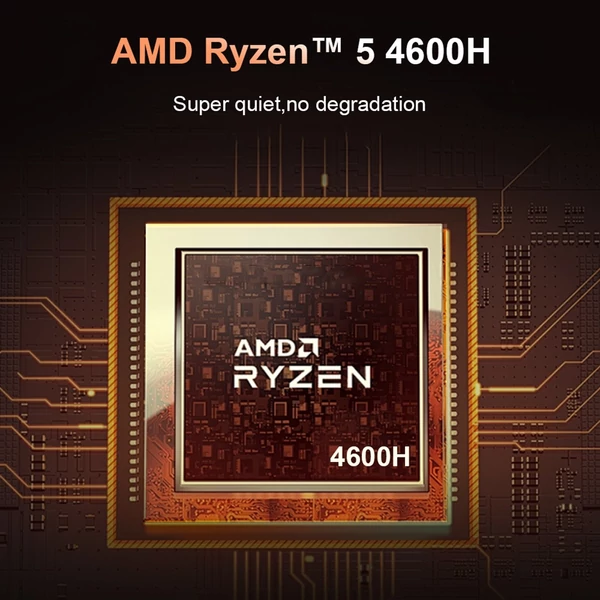 Ninkear N4 Erőteljes mini számítógép, 8K 512 GB, Gaming AMD Ryzen™ 5 4600H