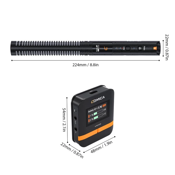 COMICA VM40 egy-Trigger – egy 2,4G vezeték nélküli mikrofon