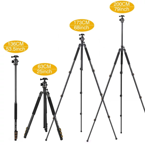 Andoer TTT-004 200cm alumínium ötvözet kameraállvány
